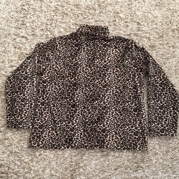 Chico’s Animal Print Jacket Blouse Medium/Size 1 - Picture 5 of 6